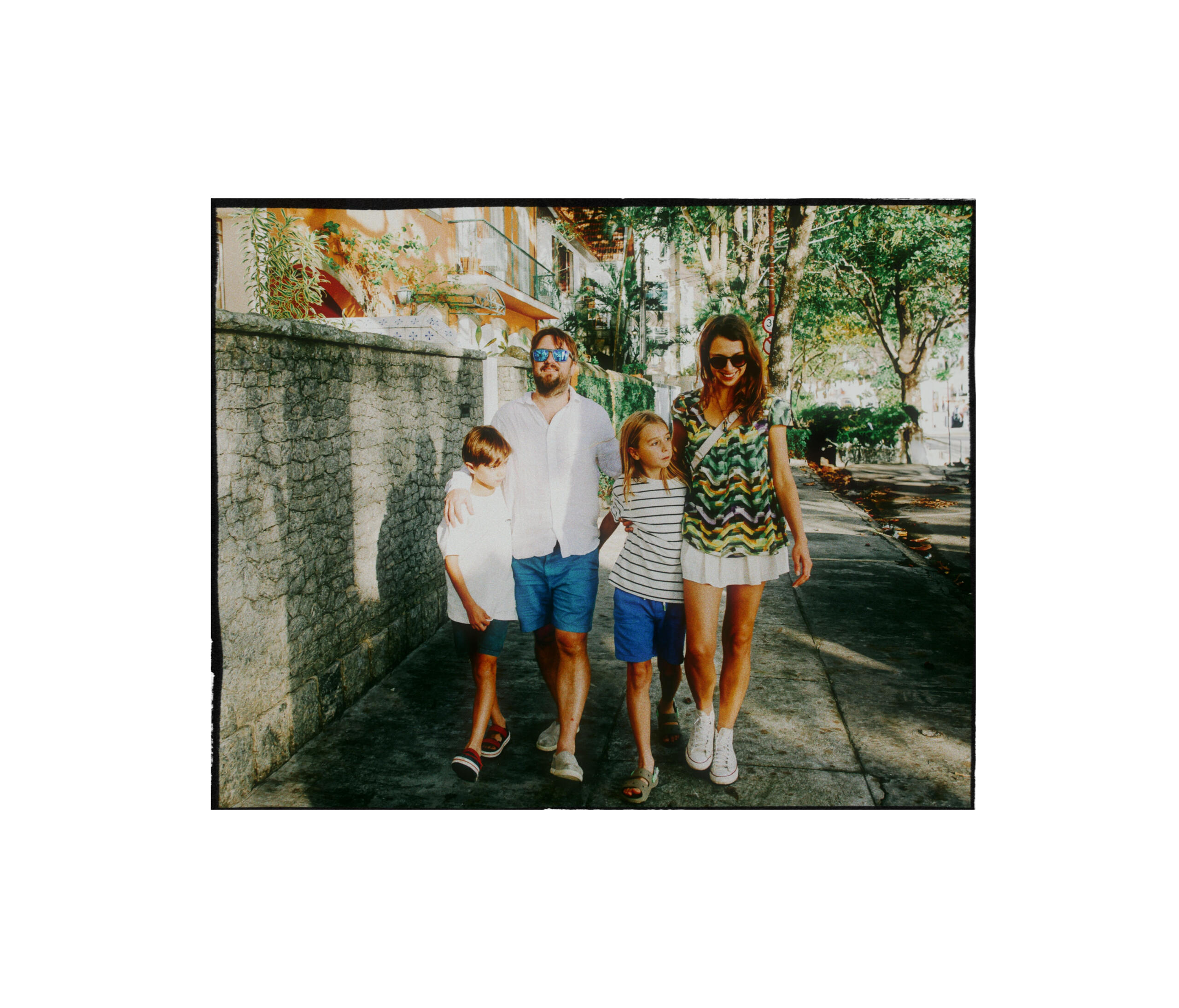 Camila Clarke, Family Photographer Camila with her husband and two boys.